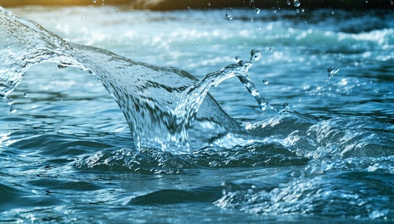 flowing energy clean water